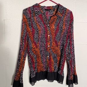 Investments Multi color leopard print Sz 18 NWT